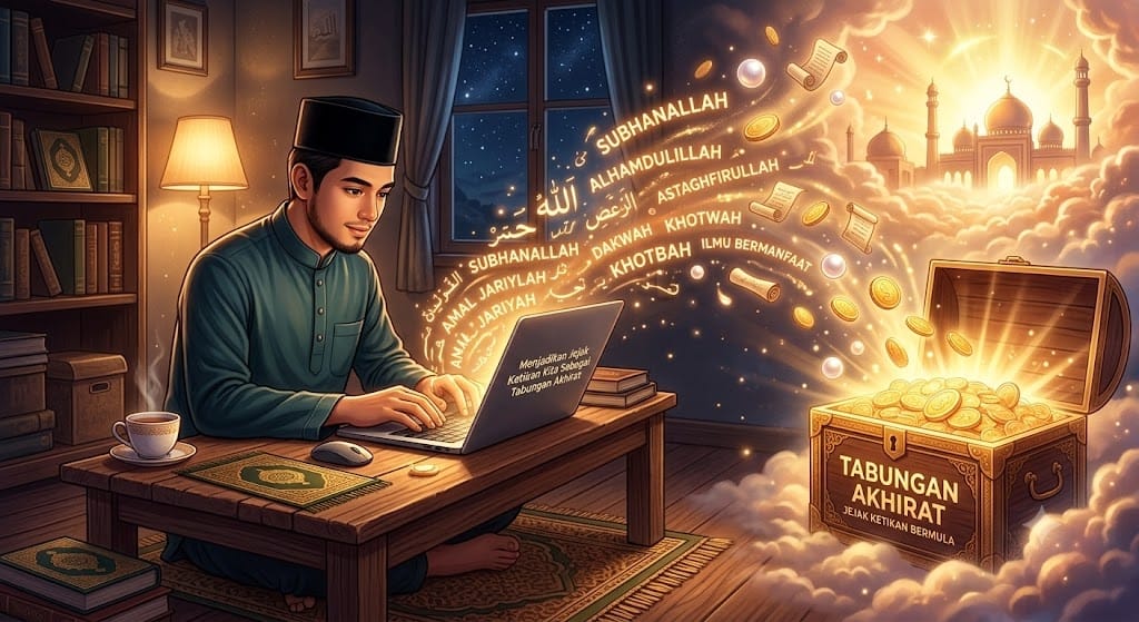 Menjadikan Jejak Ketikan Kita Sebagai Tabungan Akhirat