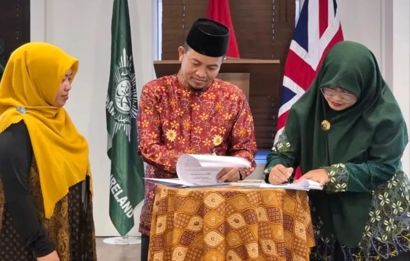 Pimpinan UMSU dan PCIM Britania Raya, jalin kerjasama. (ist)