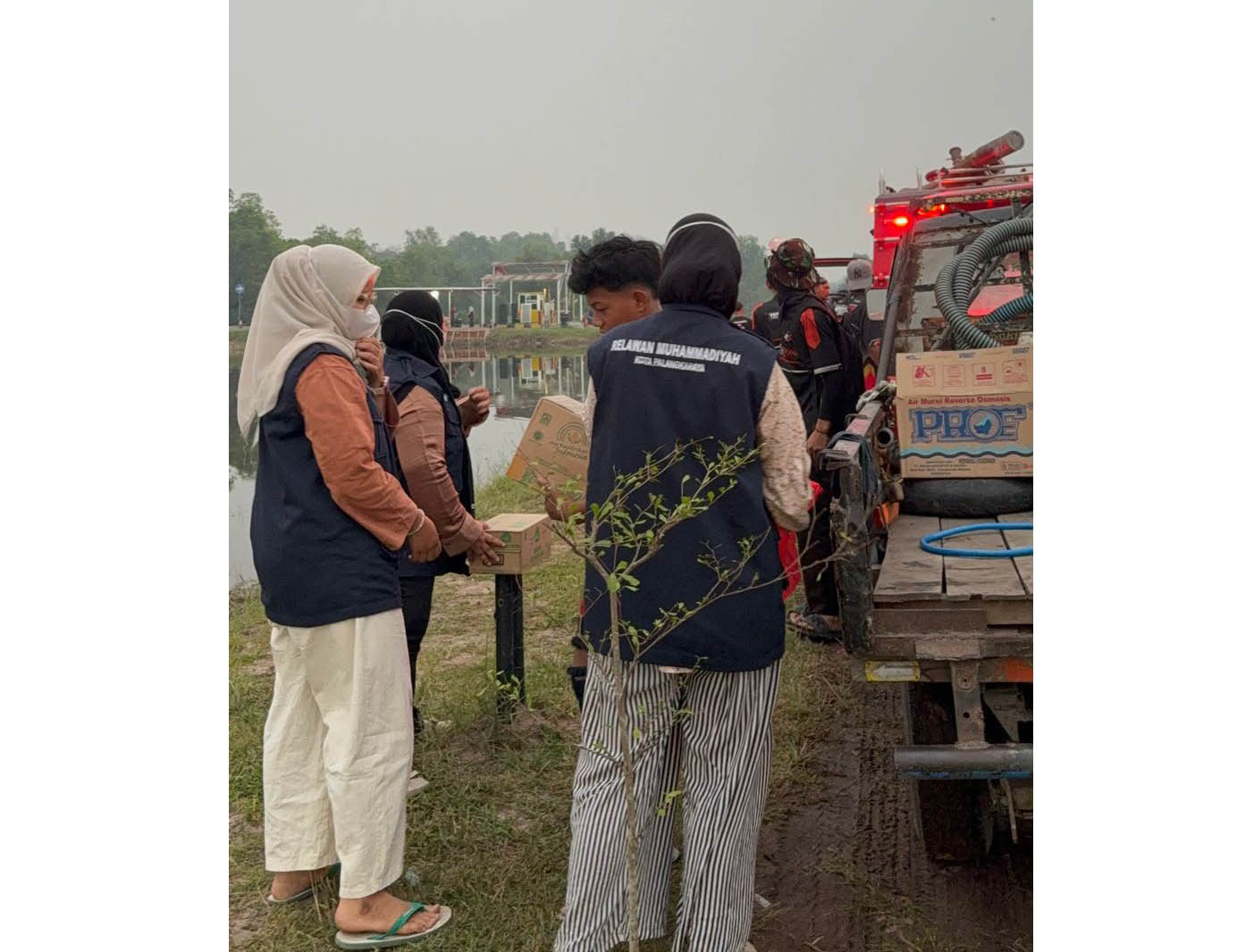 LAZISMU Dan MDMC Kota Palangka Raya Tebar Booster Untuk Relawan Karhutla
