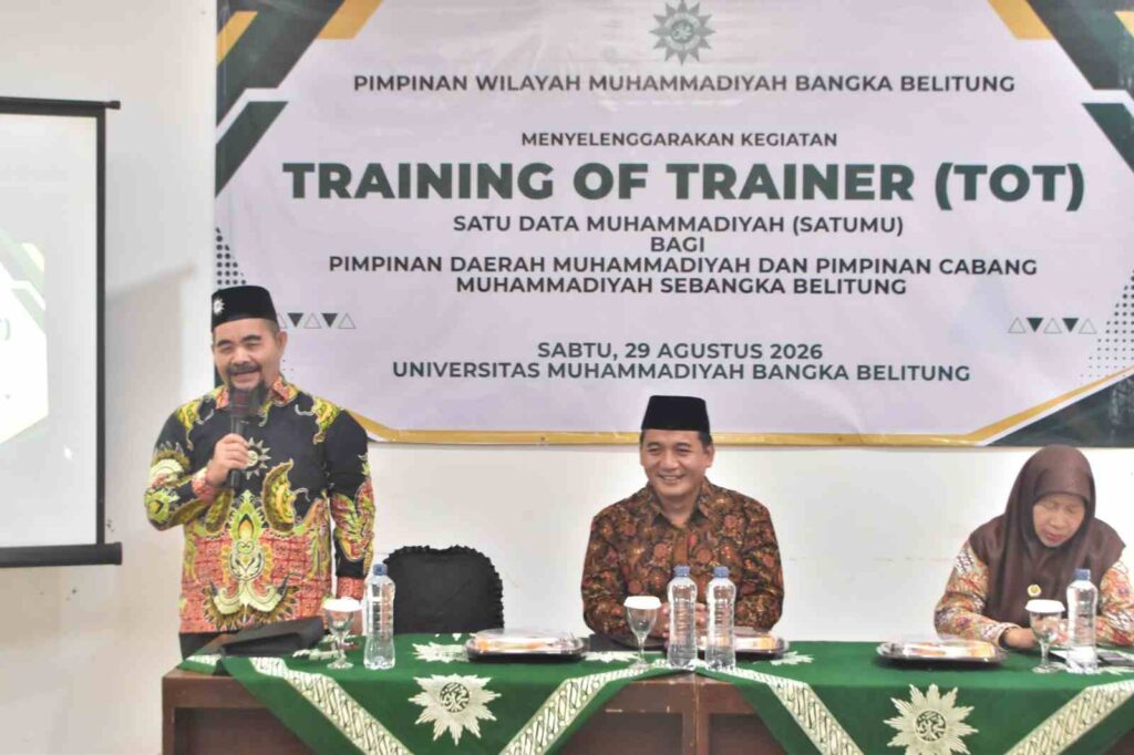 Data Sebagai Amanah: PW Muhammadiyah Bangka Belitung Gelar Training of Trainer SatuMu 