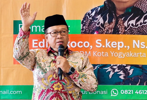 Wakil Ketua Pimpinan Daerah Muhammadiyah (PDM) Kota Yogyakarta, Edi Sukoco.