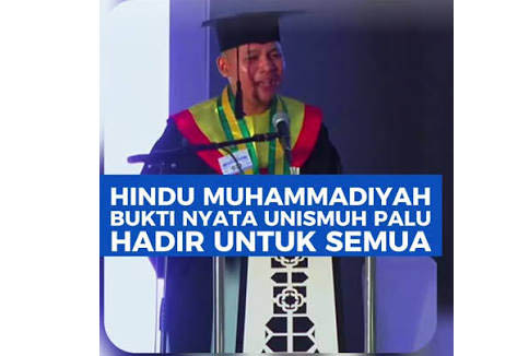 Amerta, “Si Hindu Muhammadiyah” Diwisuda di Unismuh Palu