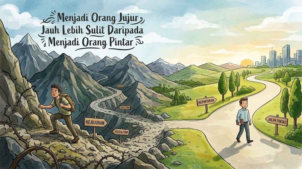Menjadi Orang Jujur Jauh Lebih Sulit Daripada Menjadi Orang Pintar