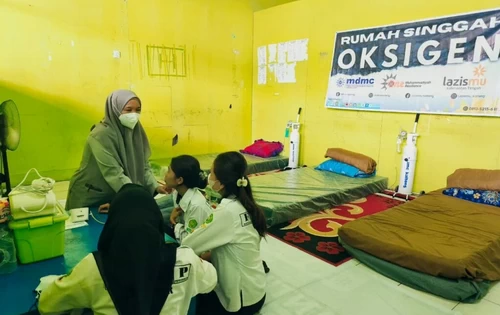 Rumah singgah oksigen siap membantu warga terpapar asap karhutla. (ist)