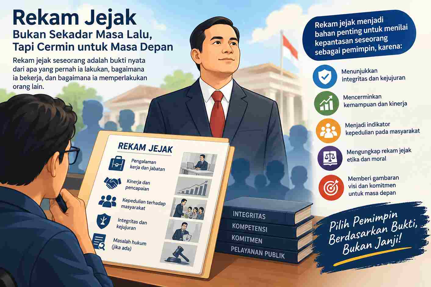 Menjadi Pemimpin Karena Rekam Jejak, Bukan Jejak yang Direkam
