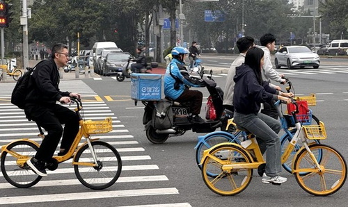 Bersepeda sudah menjadi budaya di China. (ist)