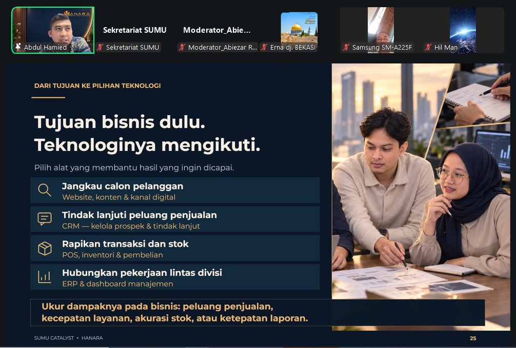 SUMU Ingatkan Pelaku Usaha Tak Terjebak Tren Digitalisasi, Kenali Dulu Masalahnya