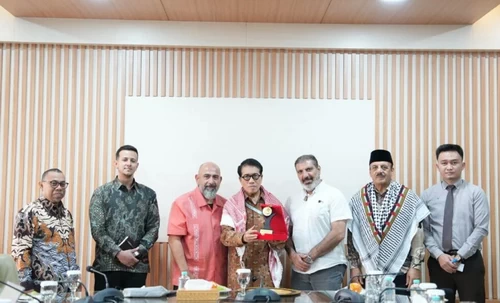 Perwakilan warga Palestina saat di Kantor Muhammadiyah (ist)