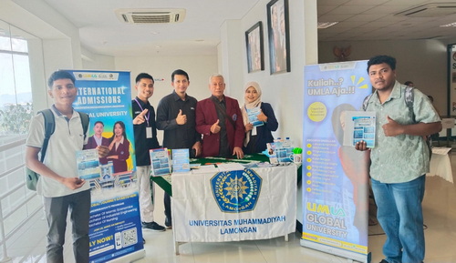 Stand UMLA dalam Indonesian Education Fair (IEF) 2026 yang digelar di KBRI Dili, Timor-Leste. (ist)