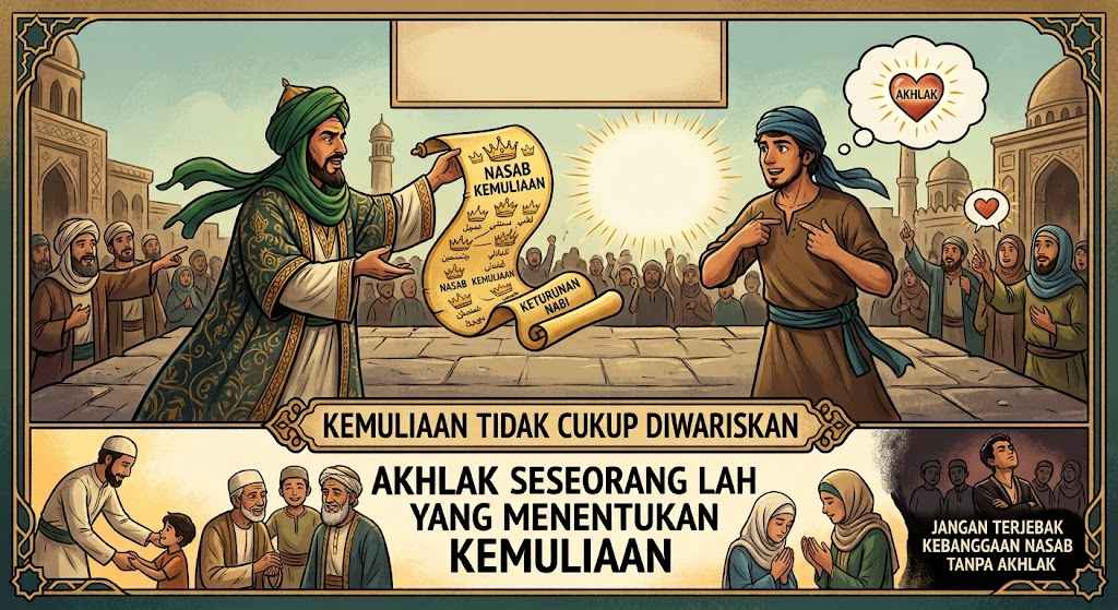 Antara Nasab dan Akhlak: Ketika Kemuliaan Tidak Cukup Diwariskan