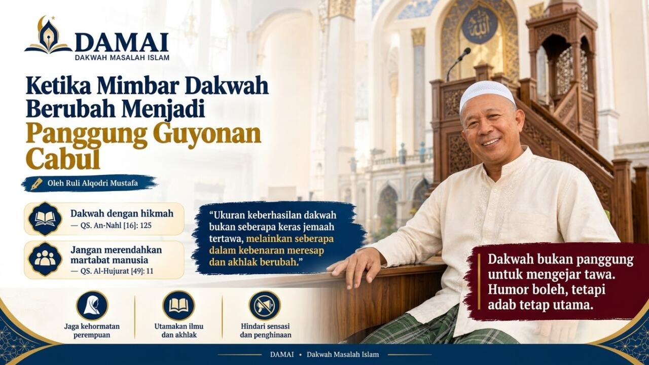 Ketika Mimbar Dakwah Berubah Menjadi Panggung Guyonan Cabul