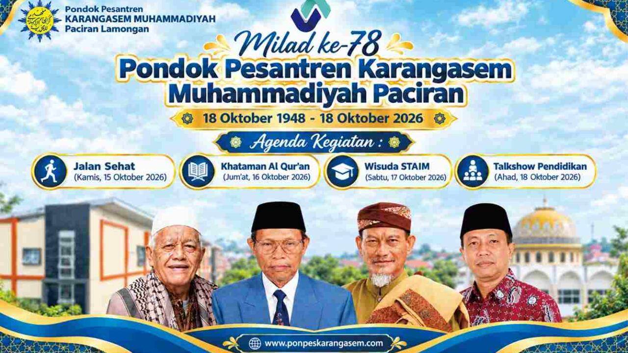 Ponpes Karangasem Paciran Gelar Resepsi Milad Ke-78, Ini Agendanya