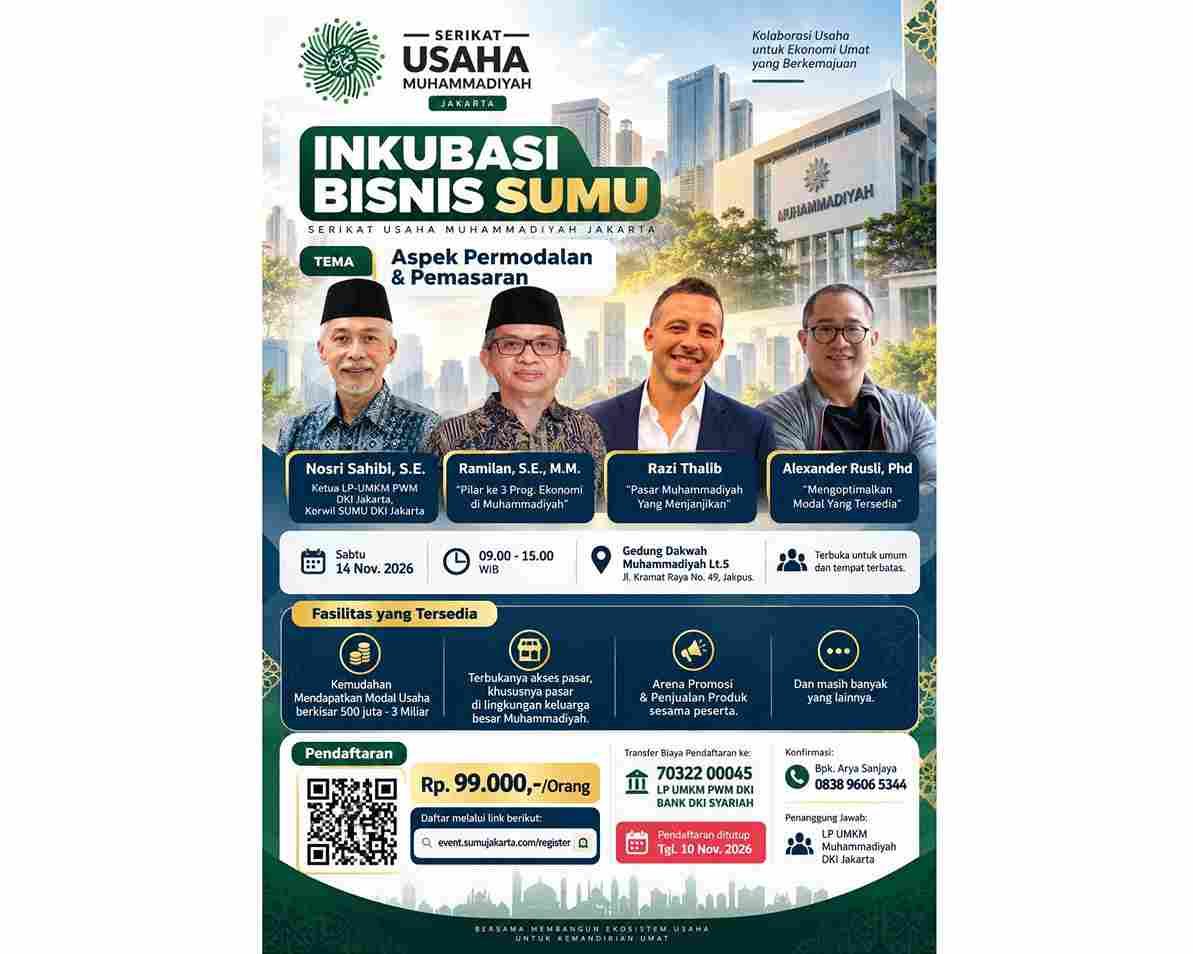 SUMU Jakarta Buka Akses Permodalan Sampai Rp3 Miliar bagi UMKM