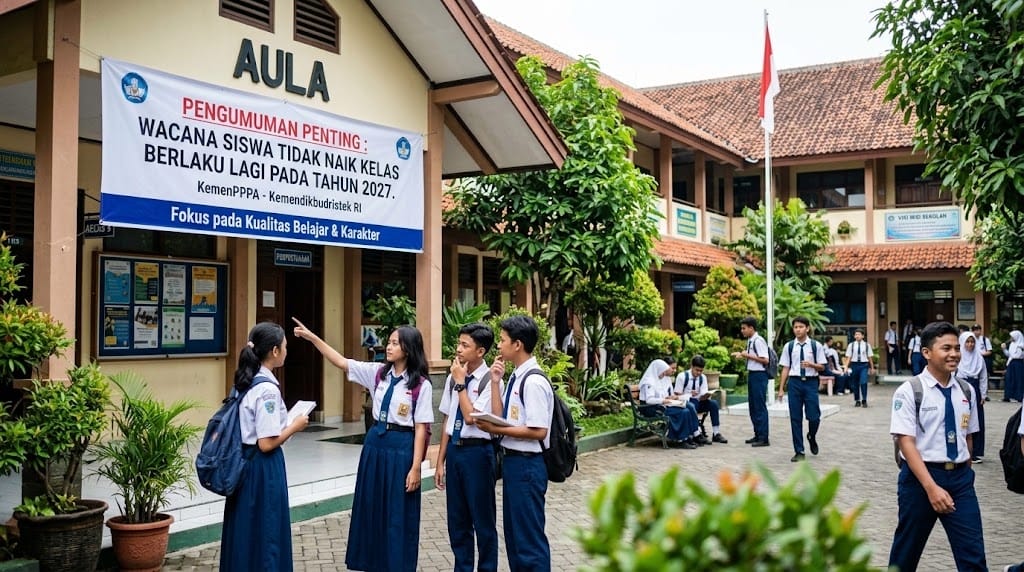 Wacana Siswa Tidak Naik Kelas Berlaku Lagi Pada Tahun 2027