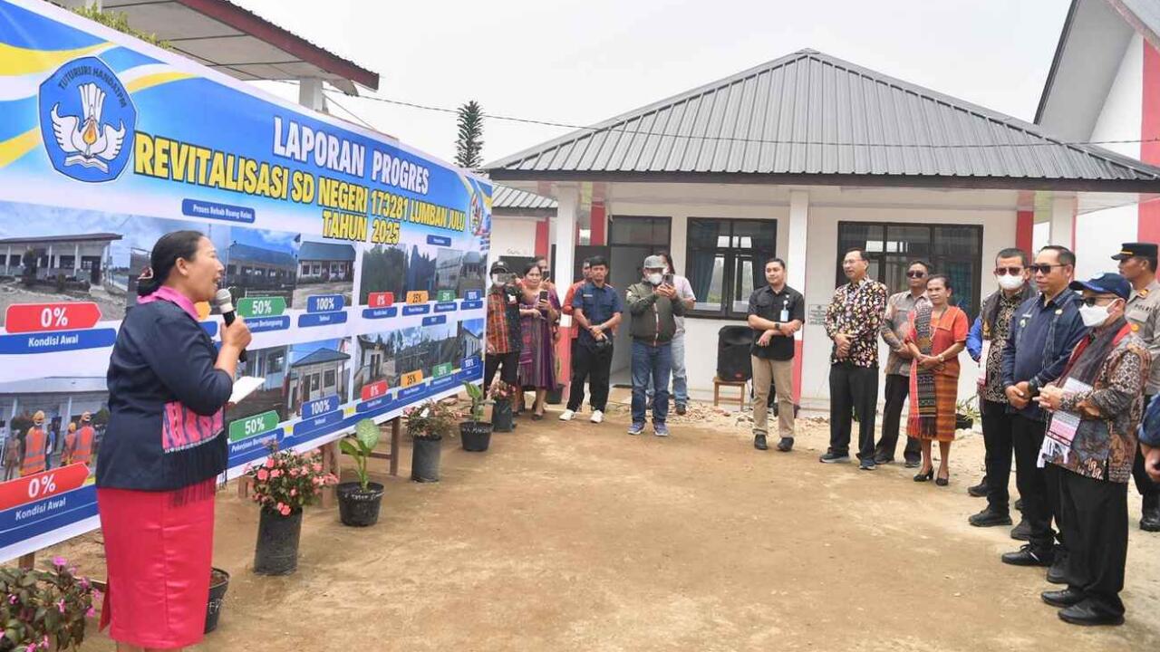 Wajah Baru SDN 173281 Lumban Julu Tanpa Atap Bocor